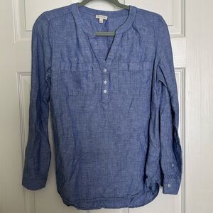 Talbots Linen Blend Blouse